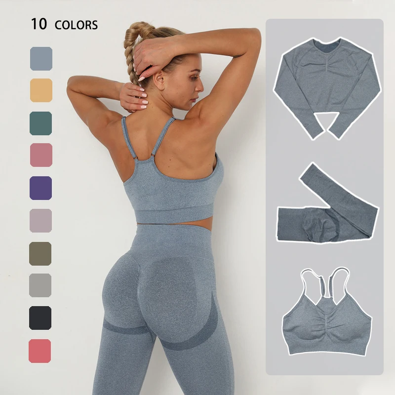 Fitness Long Sleeve Sports Suits Sportswear Yoga